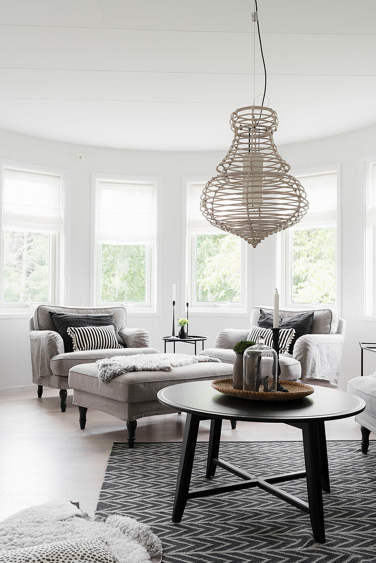 Classic living room in subdued colours