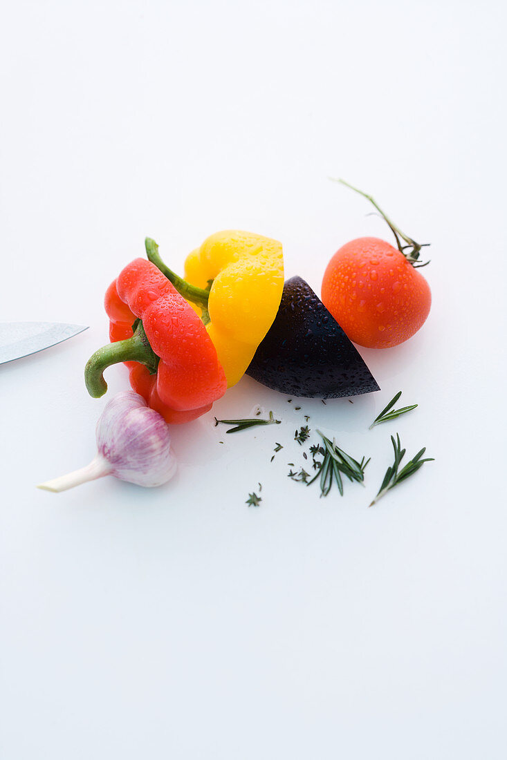 Ingredients for ratatouille