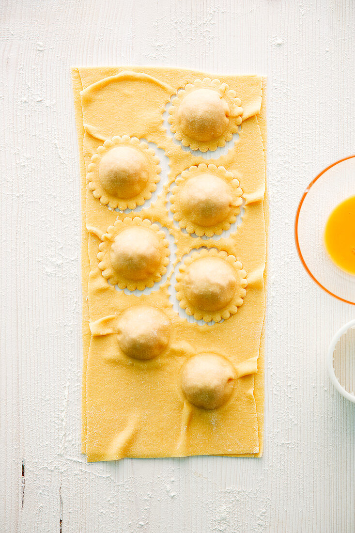 Selbstgemachte Ravioli