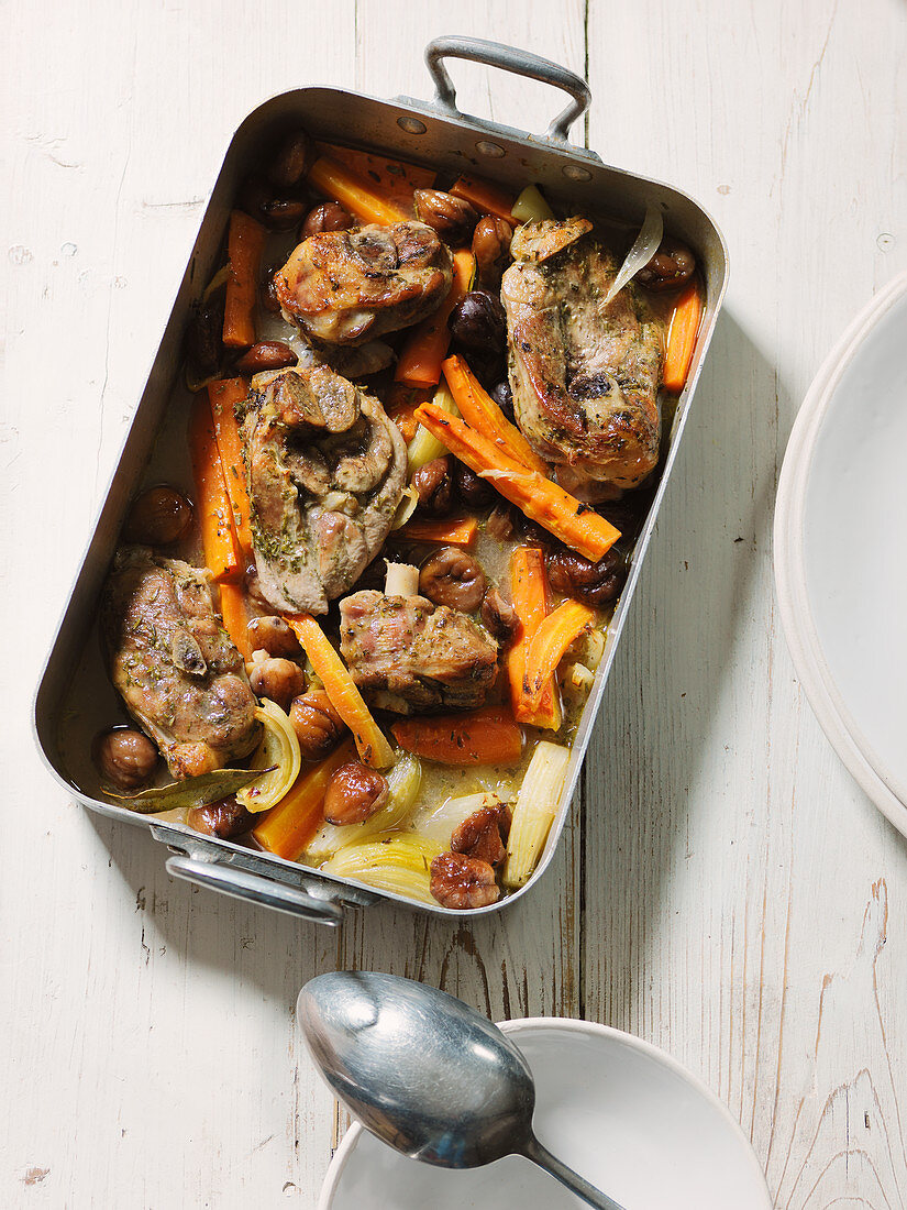 Goat ossobuco with carrots