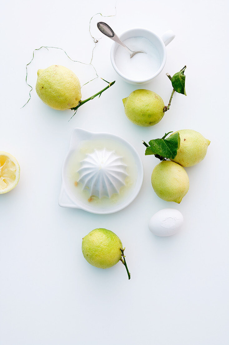 Ingredients for lemon sorbet