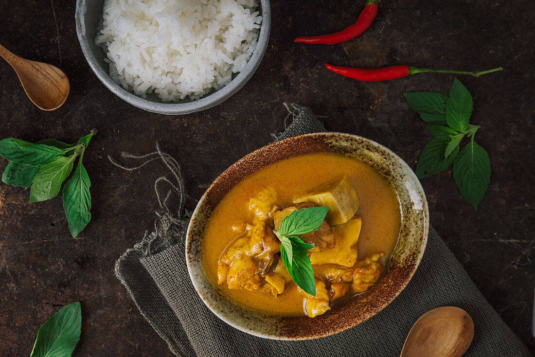 Thai curry with rice