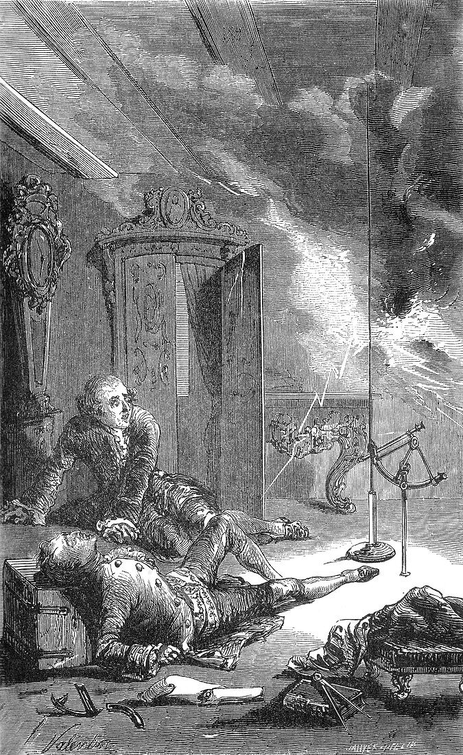 Georg Richmann's Death During Experiment, 1753
