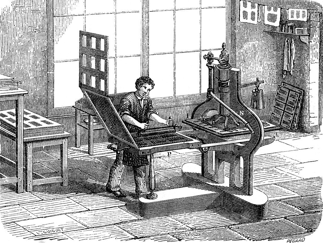 Stanhope Press, First Iron Printing Press, 1806