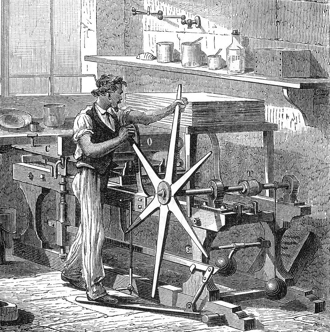 Intaglio, Copperplate Printing Press, 1882