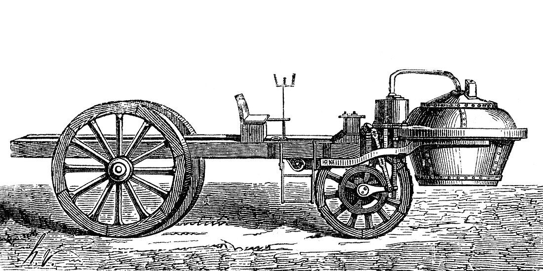 Cugnot Steam Powered Carriage, 18th Century