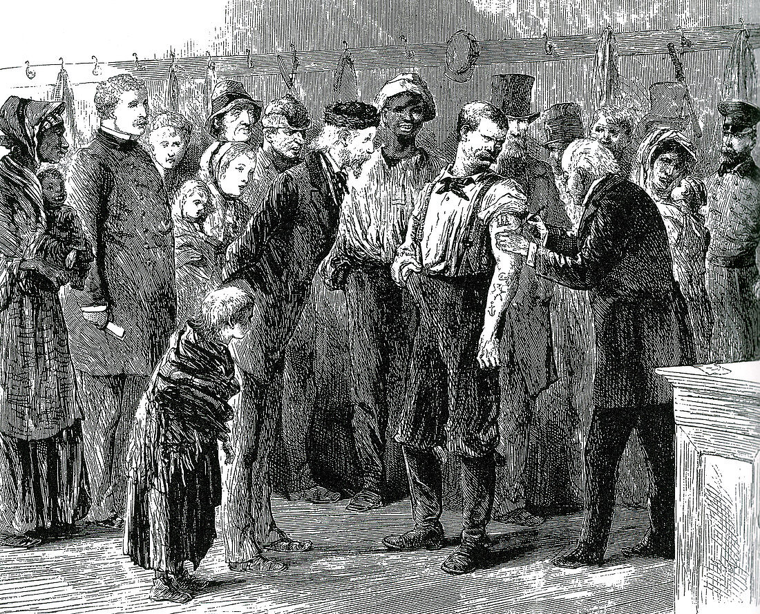 Vaccinating the Poor, Smallpox Epidemic, 1872