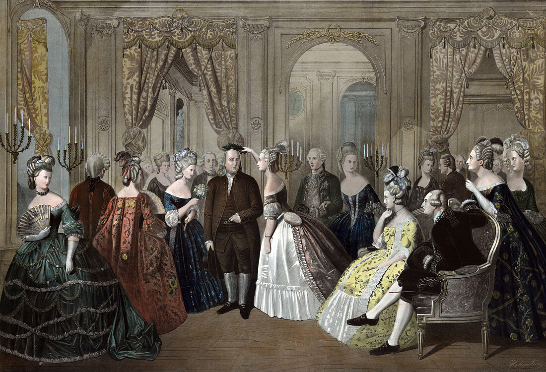 Franklin's French Court Reception, 1778