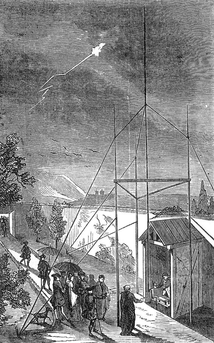 Leclerc and Dalibard's Lightning Experiment, 1752