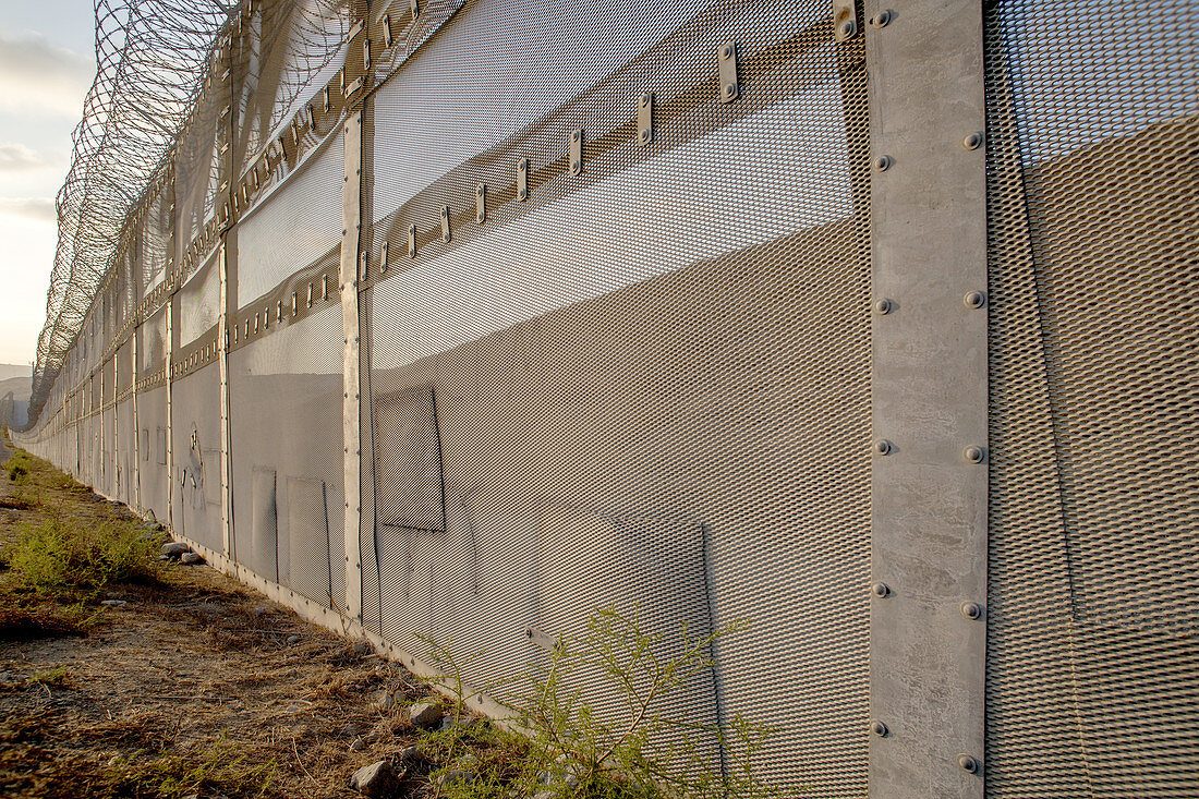 International Fence on U.S. Mexico Border