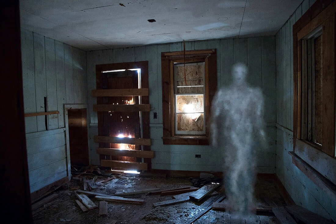 Ghost In Haunted House