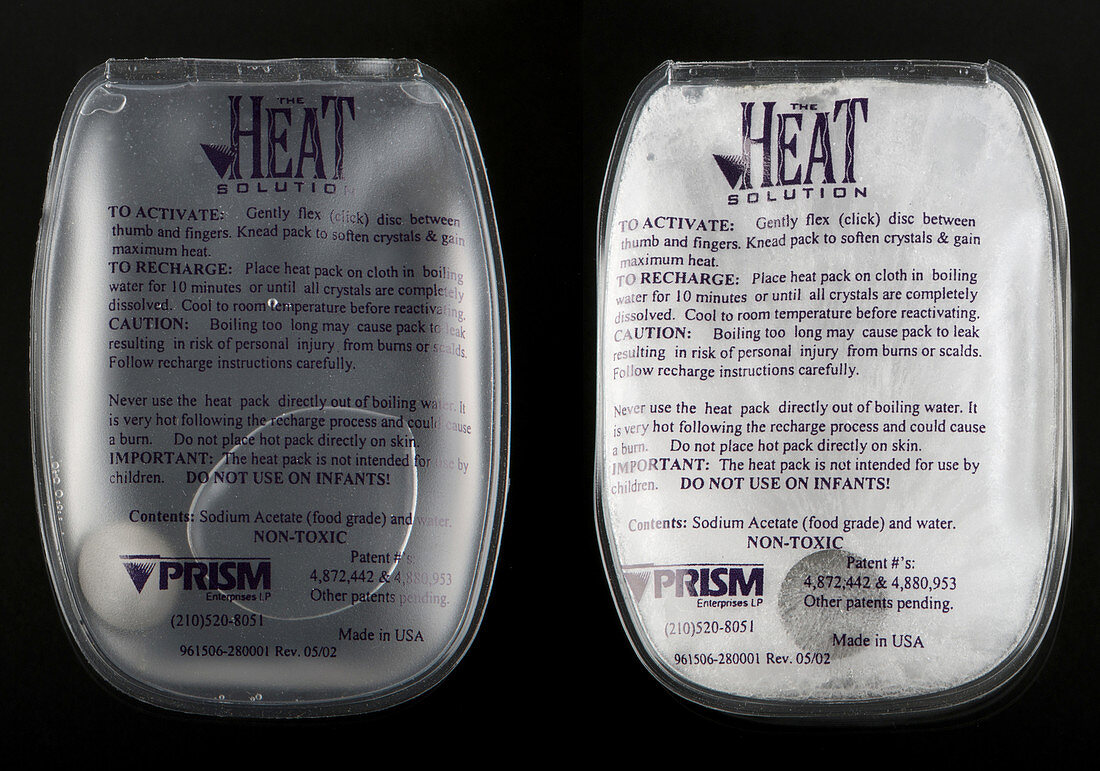 Heat Pack made with Sodium Acetate