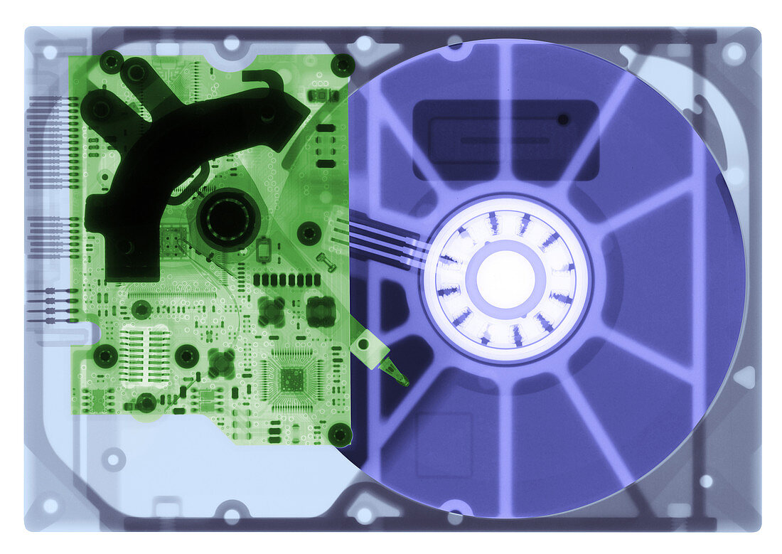 Computer Hard Drive, X-ray