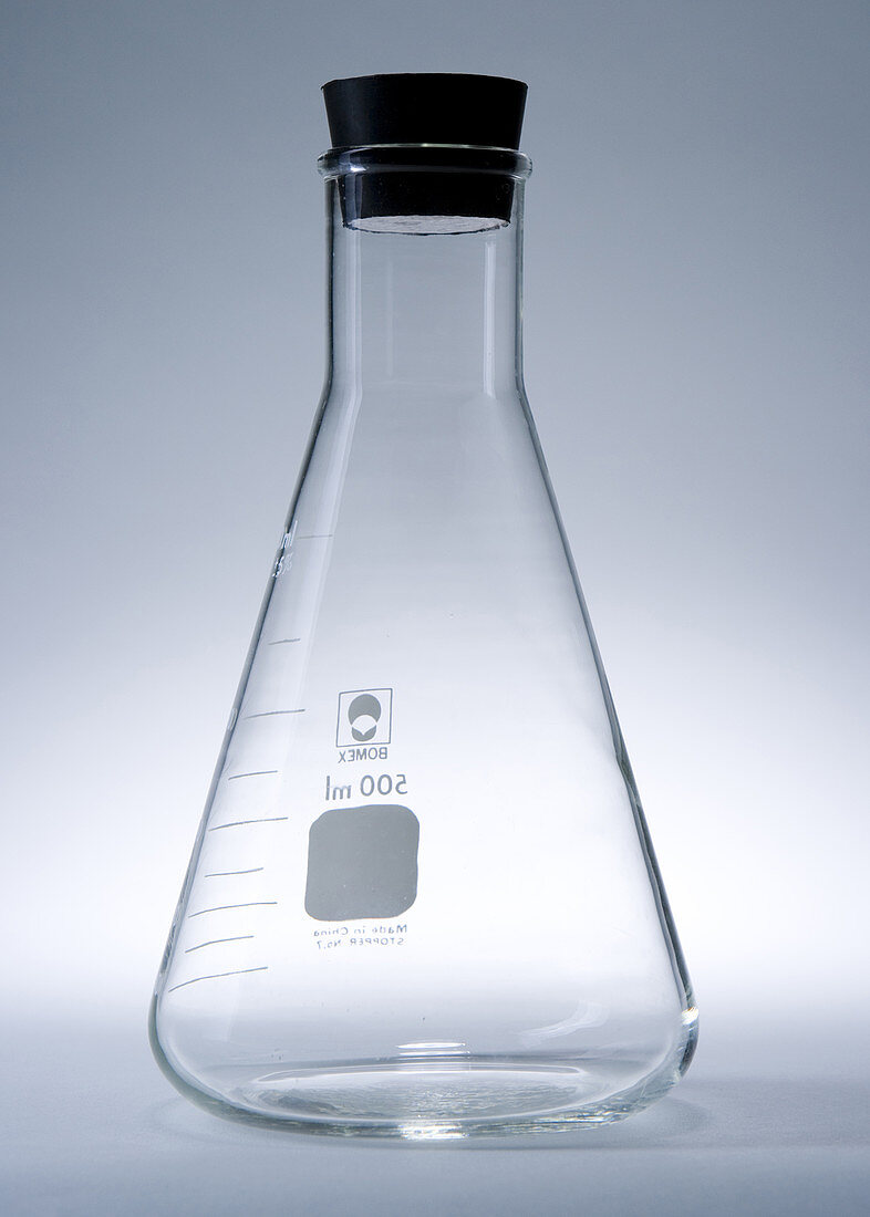 Erlenmeyer Flask Containing H2 Gas