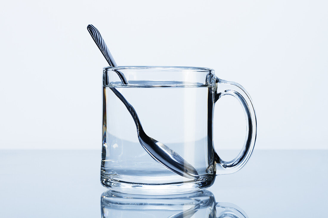 Spoon in a Cup of Water (Refraction)