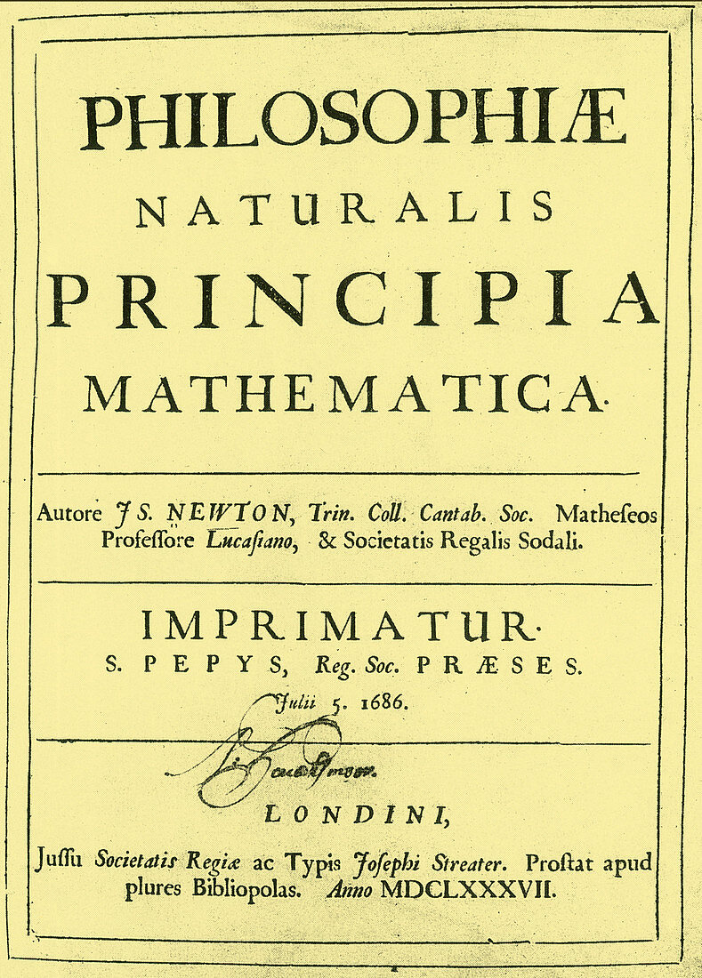 Newton's Principia, 1687