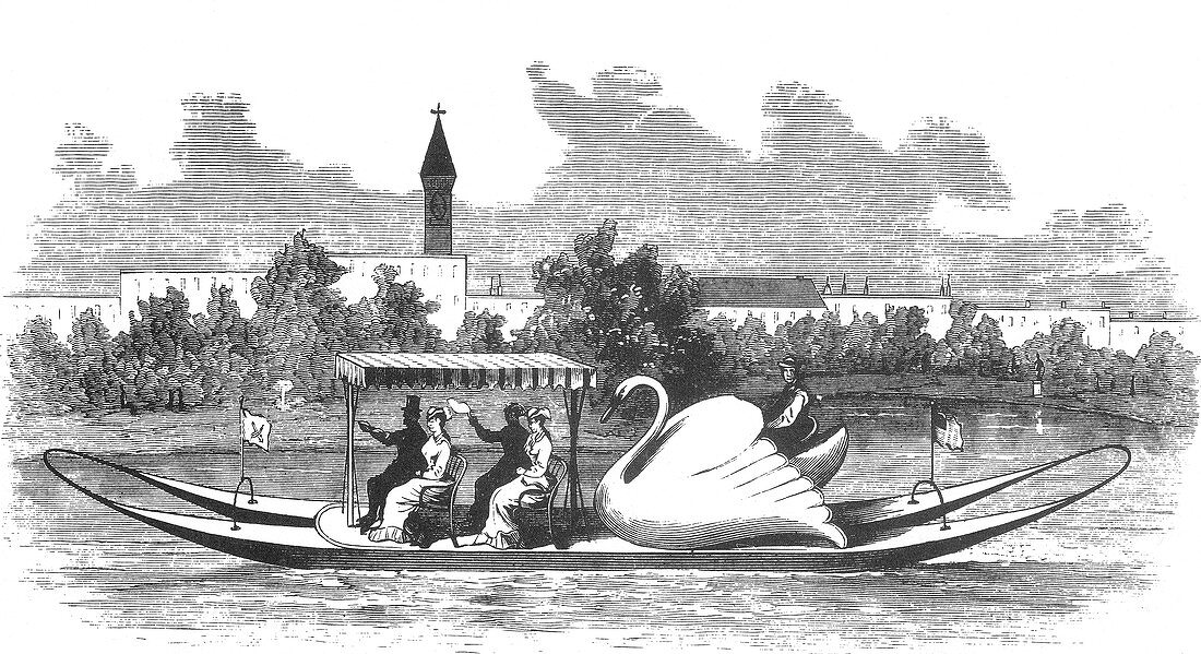 Velocipede Boat, 1881