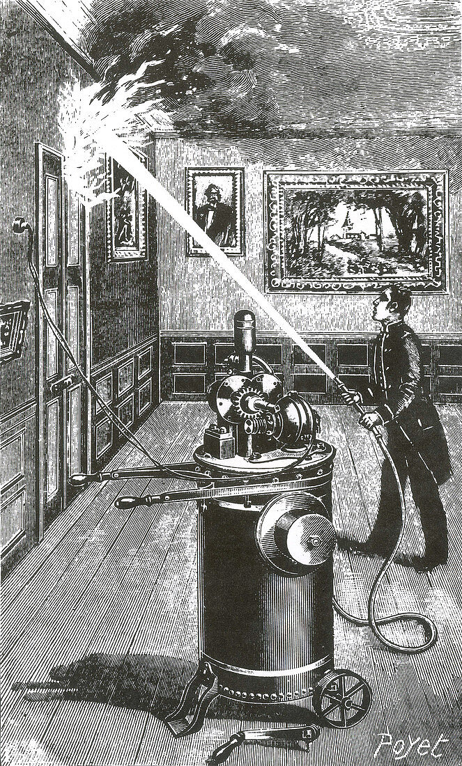 Electric Fire Extinguisher, 1898