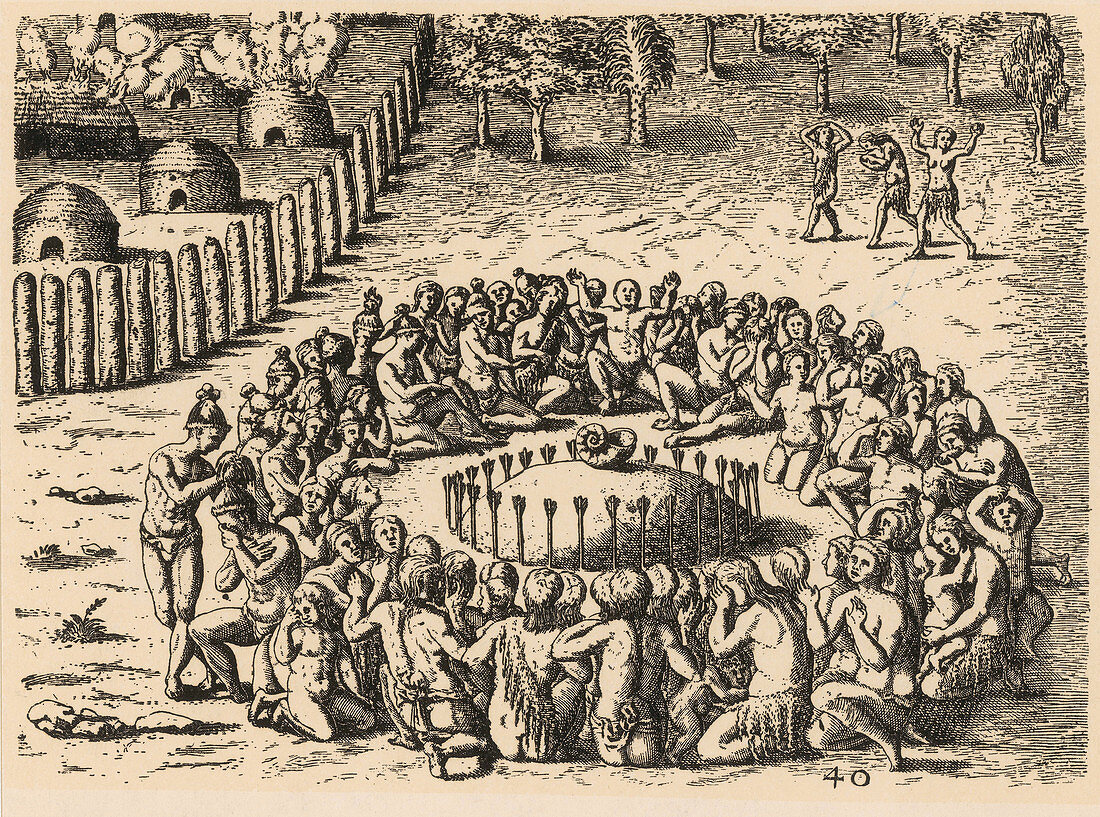 Native American Funeral, c. 1500s