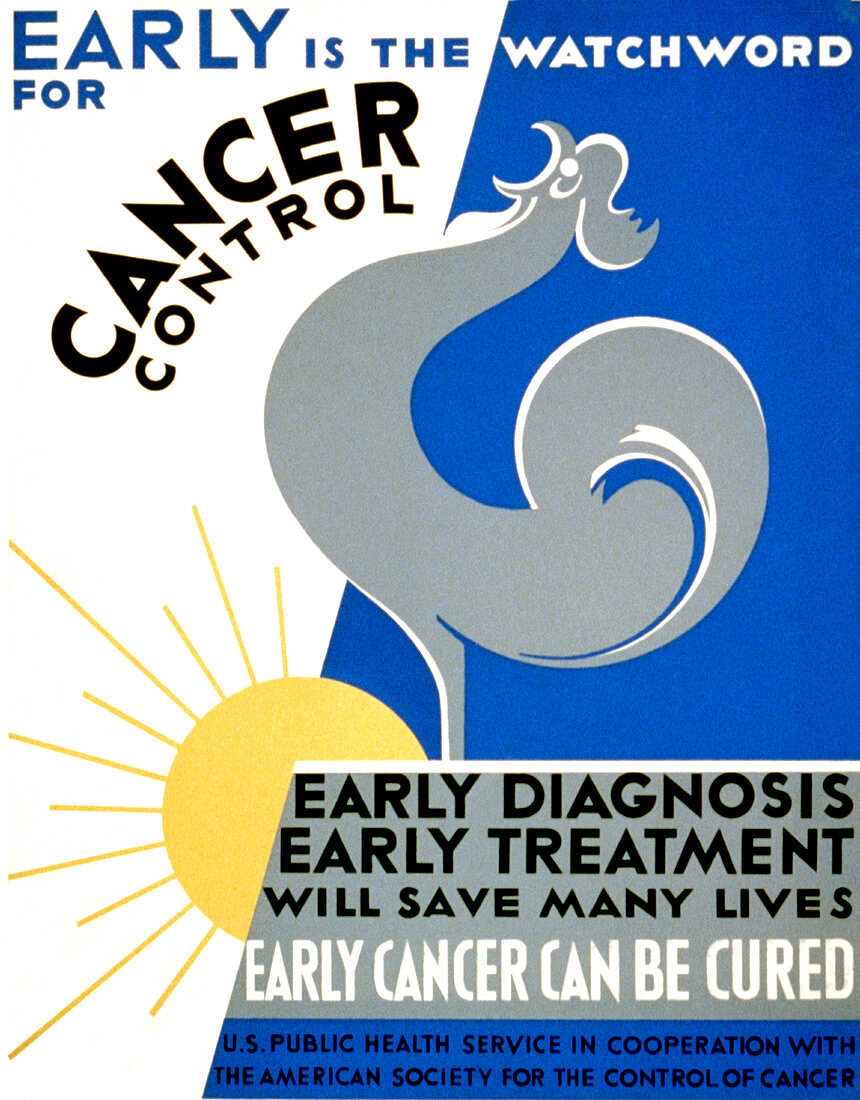 Cancer Control, FAP Poster, 1938