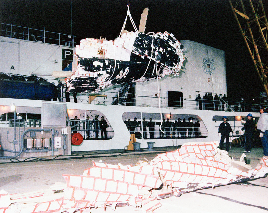 Space Shuttle Challenger Wreckage, 1986