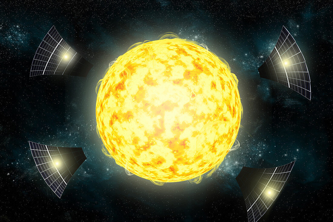 Possible Solar Panels Orbiting Star KIC 8462852