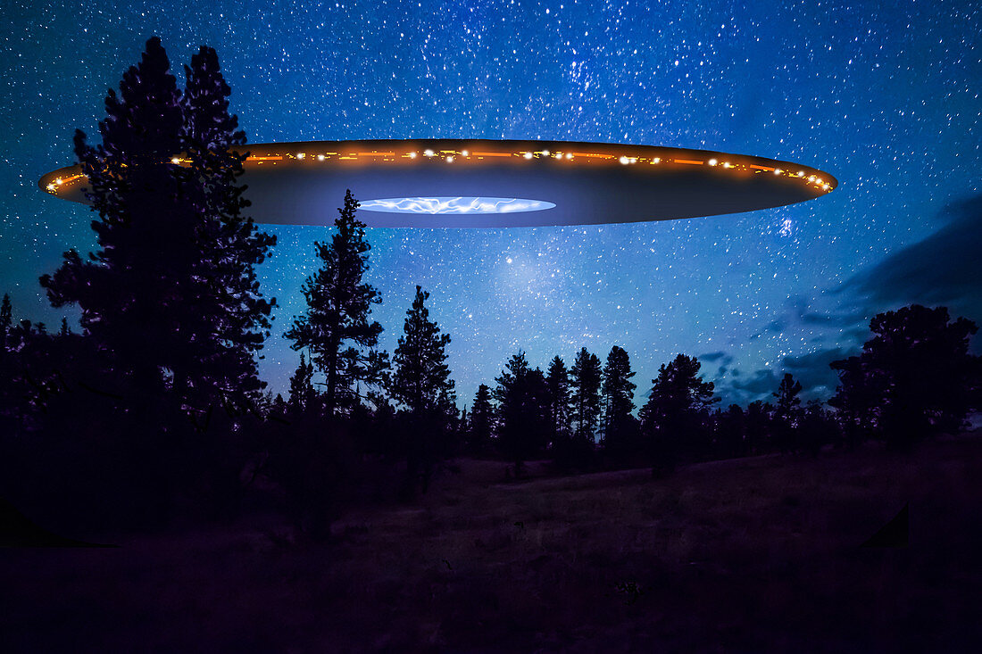 Large UFO at Night