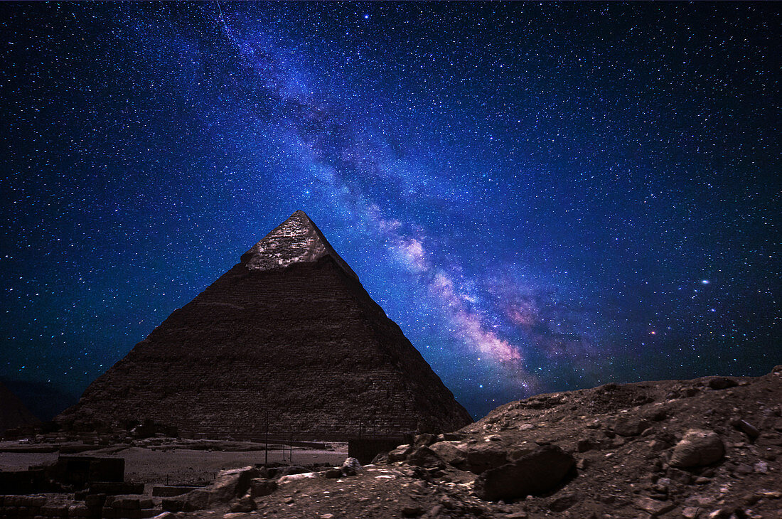 Great Pyramid Buddha and Milky Way