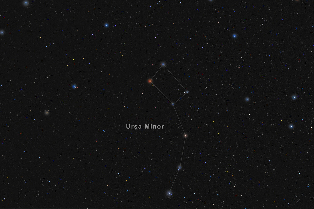 Ursa Minor, Constellation, Labeled