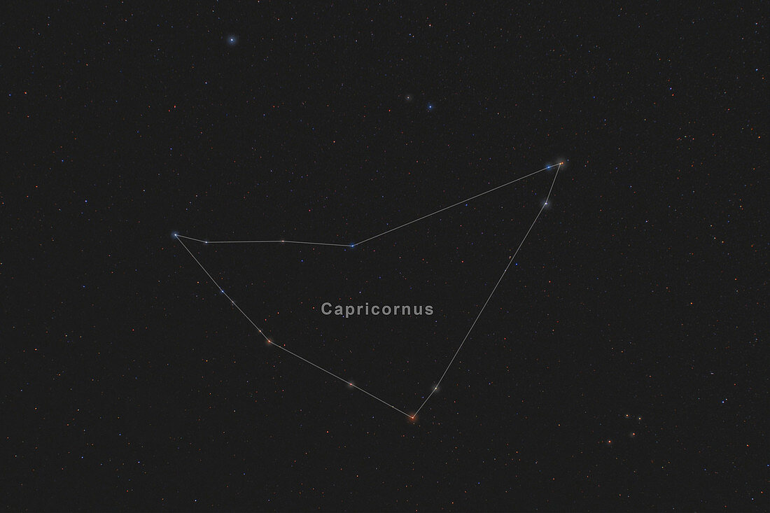 Capricornus, Constellation, Labeled
