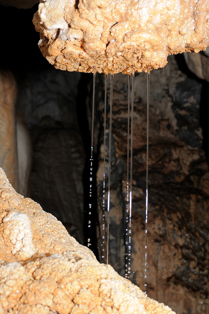 Cave Shower in Lagang's Cave