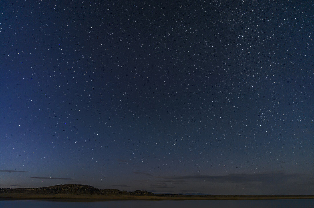 Night Sky over Prairie Lake, Montana