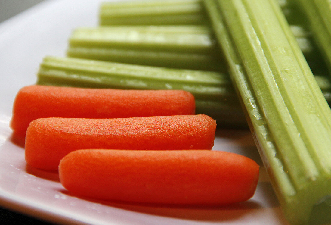Healthy Food, Vegetables, Carrots and Celery