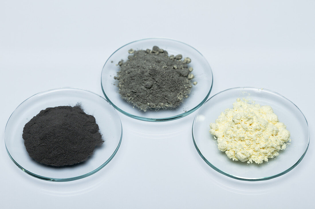 Iron, sulphur and their mixture