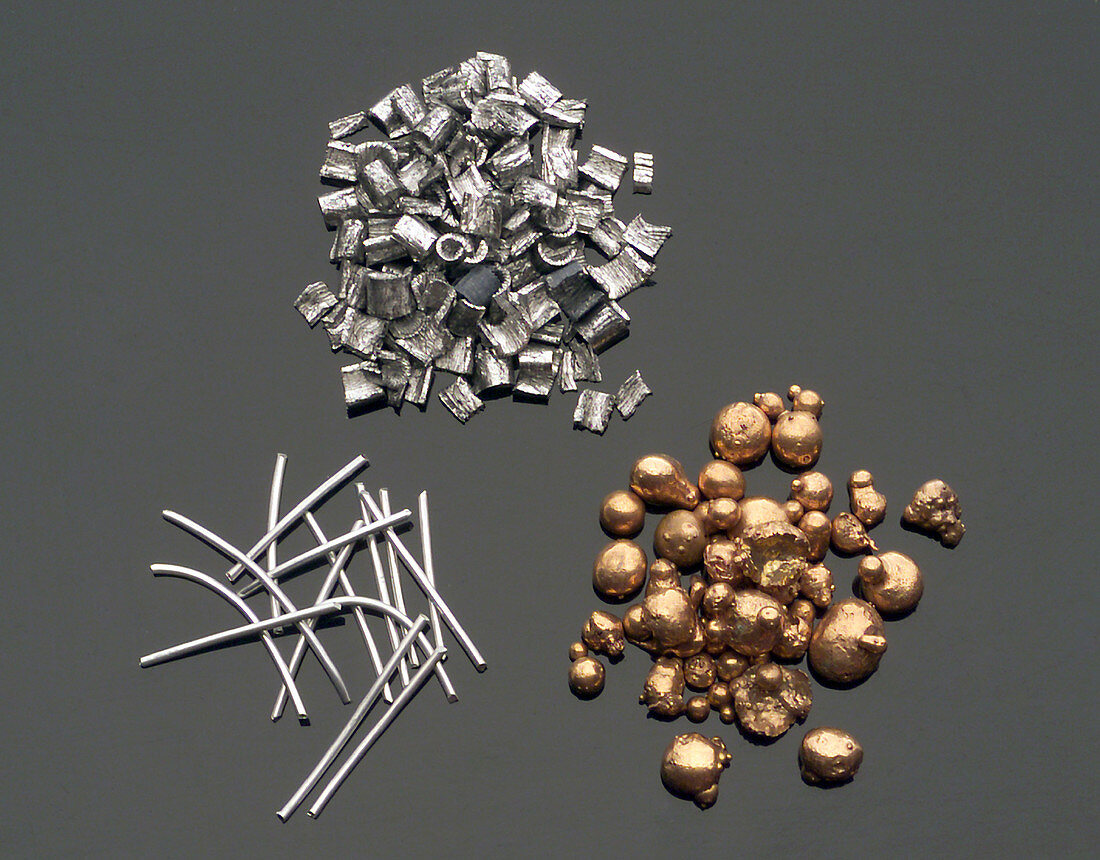 Copper, Aluminium, Magnesium