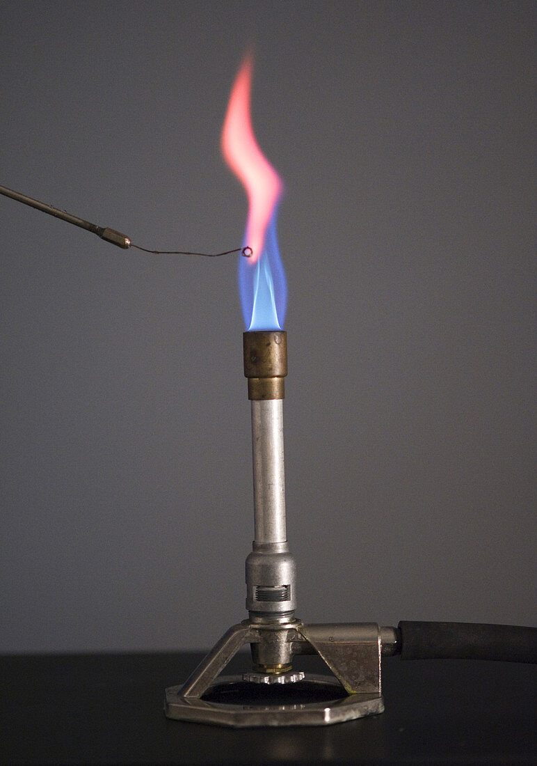 Flame Test for Lithium Using Platinum Wire