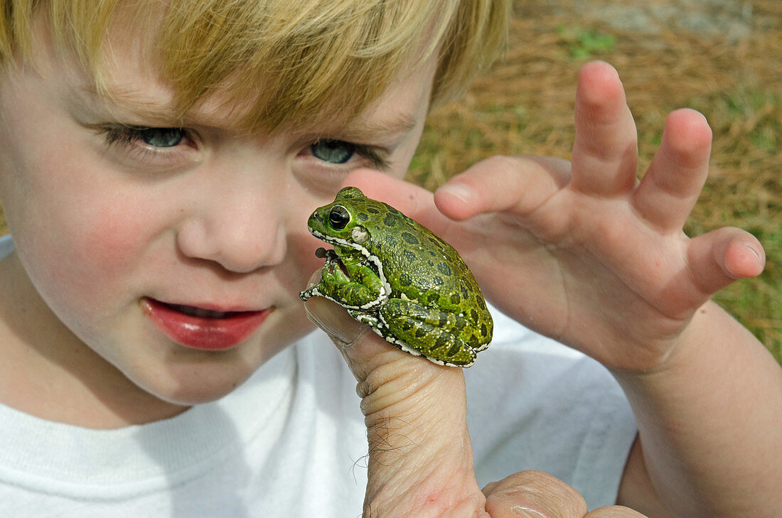 Child with Frog