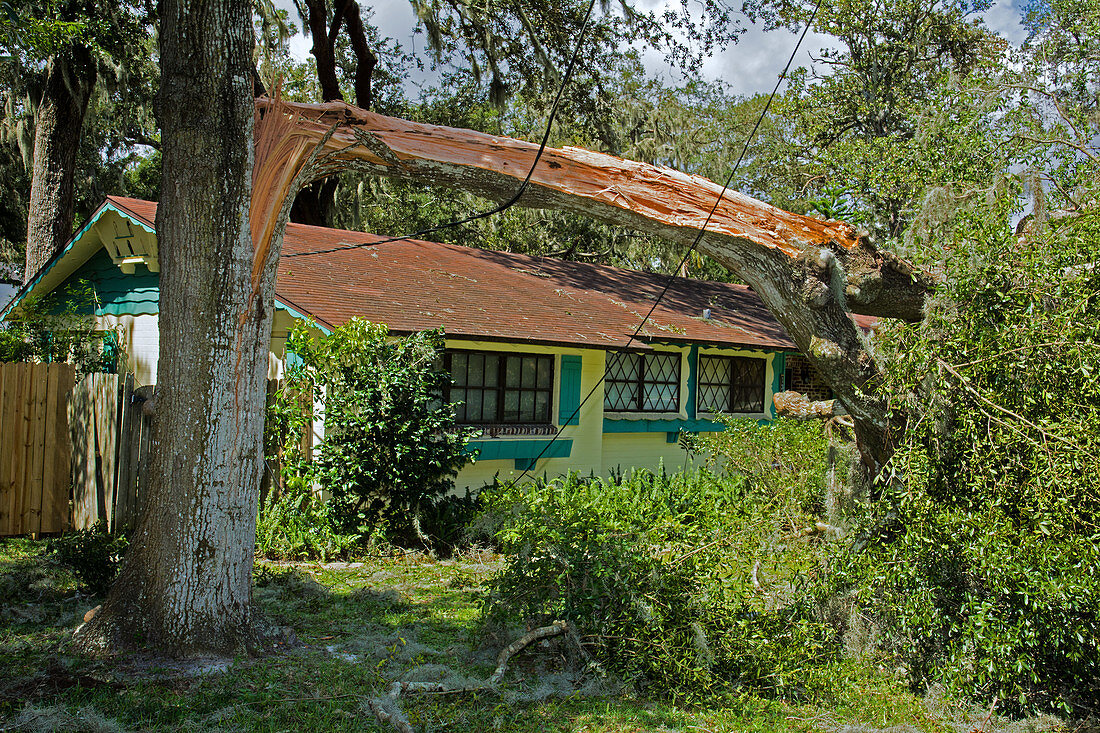 Hurricane Irma residential storm damage, USA