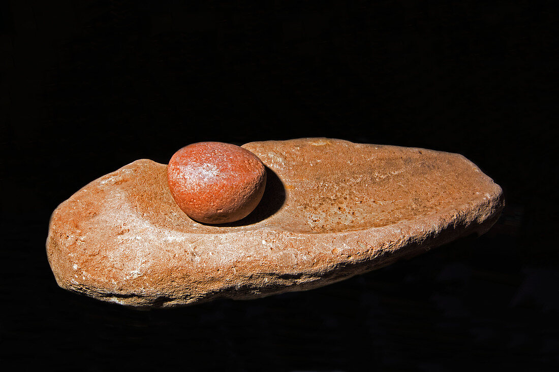 Native American Nut and Seed Hand Stone Grinder