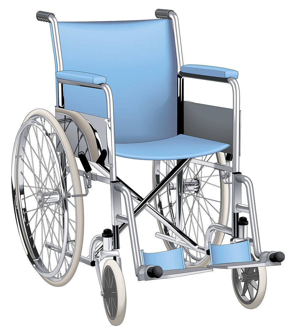 Wheelchair, illustration