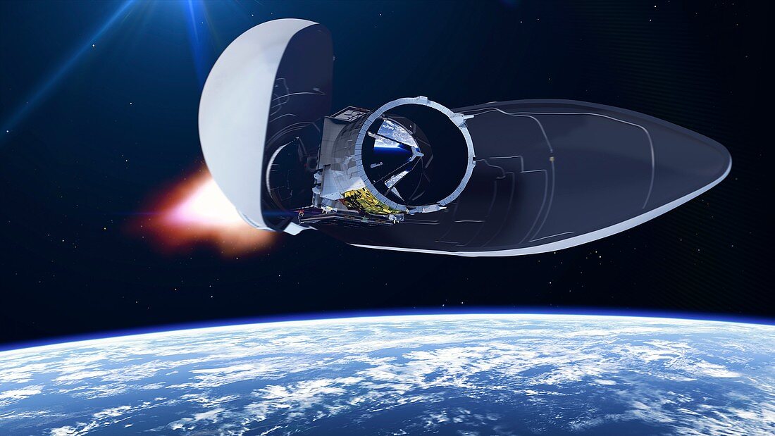 ADM-Aeolus satellite launching, illustration