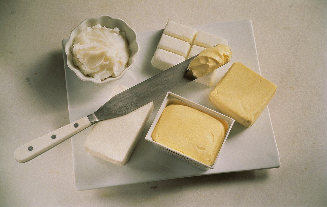 Butter, Margarine, Butterschmalz, Schmalz & Pflanzenfette
