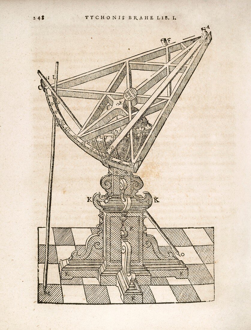 Tycho Brahe's triangular sextant, 1582