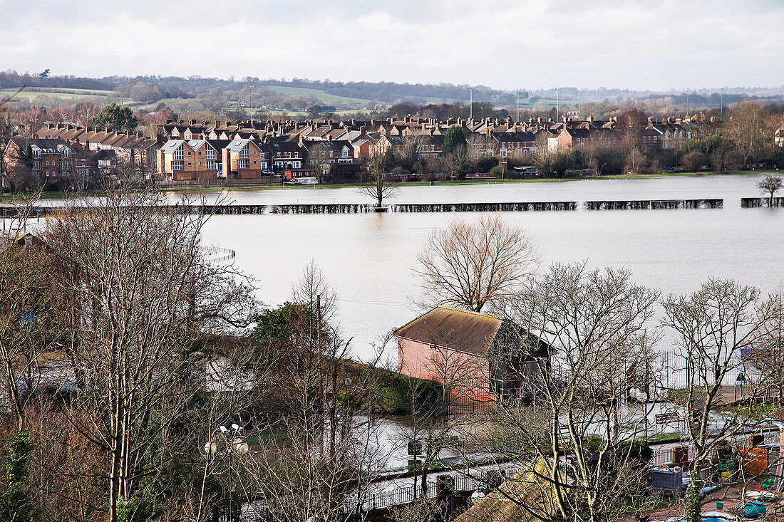 Flooding, Tonbridge, Kent, UK