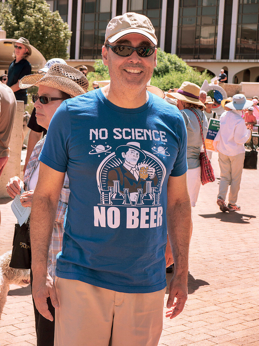 March for Science protester, Arizona, USA