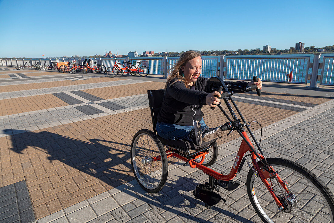 Adaptive bicycle user