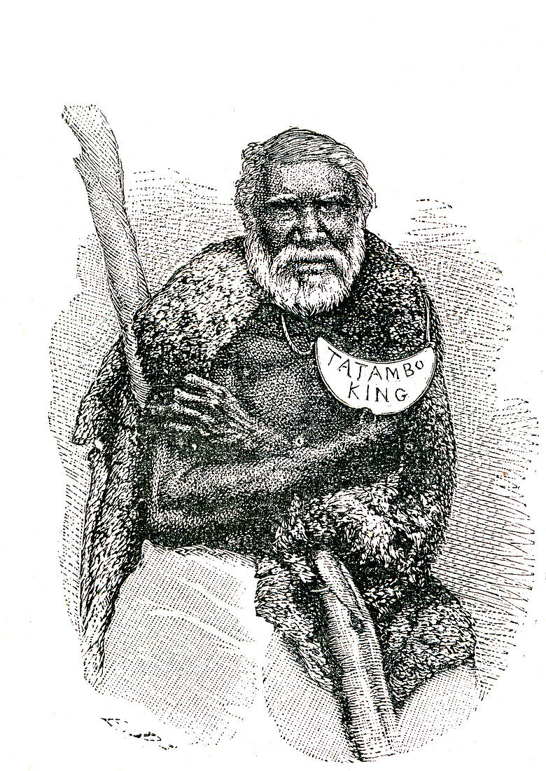 Australian aboriginal chief, 1860s
