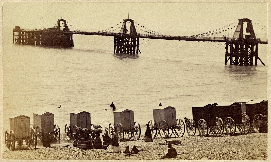 Royal Suspension Chain Pier in Brighton, 1860s