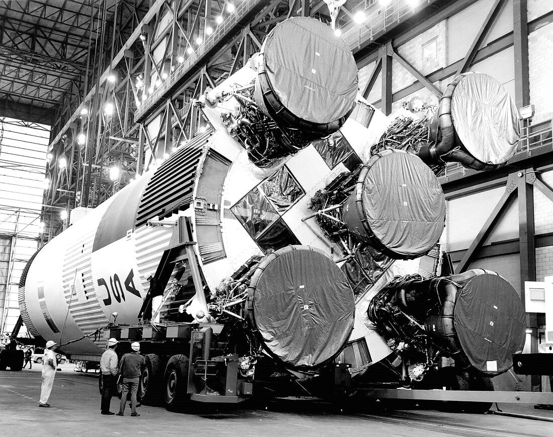 Apollo 11 Saturn V assembly, 1969