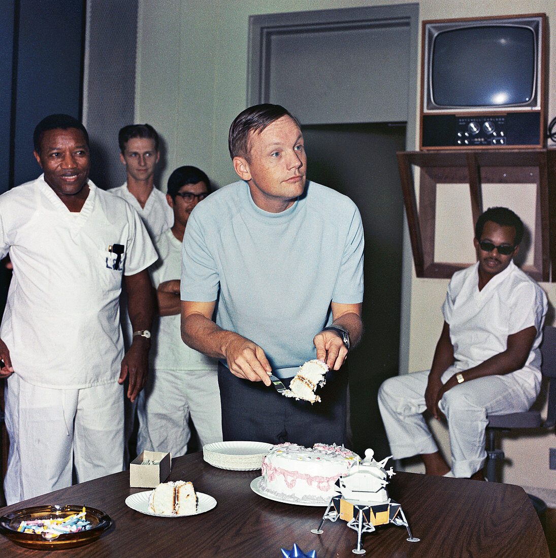 Armstrong's birthday in Apollo 11 quarantine, 1969